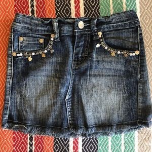 Girl jean skirt